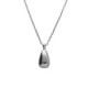 Eterna rhodium-plated small drop short necklace image