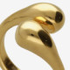 Eterna gold-plated doble drop ring cover