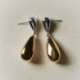 Eterna bicolor-plated doble drop long earrings cover