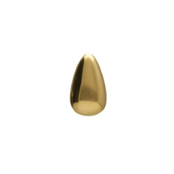 Eterna gold-plated drop short single earrings