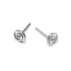 Bliss rhodium-plated spiral stud earrings image