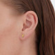 Bliss gold-plated leaf stud earrings cover