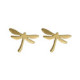 Bliss gold-plated dragonfly stud earrings image