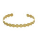 Honey gold-plated hexagonal shape rigid bracelet image