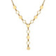 Honey gold-plated hexagonal shape tie necklace image