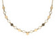 Honey gold-plated hexagonal shape necklace image