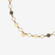 Honey gold-plated hexagonal shape necklace cover