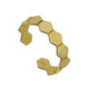 Honey gold-plated hexagons open ring image