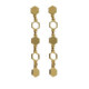 Honey gold-plated hexagonal shape long earrings image