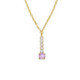 Collar circonitas con crystal Violet bañado en oro de Ryver image