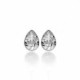 Essential tears crystal earrings in silver image