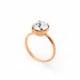 Celine crystal ring in rose gold