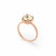 Celine light silk ring in rose gold