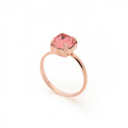 Celina light peach ring in rose gold plating in gold plating