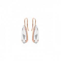 Celina tears crystal earrings in rose gold plating in gold plating