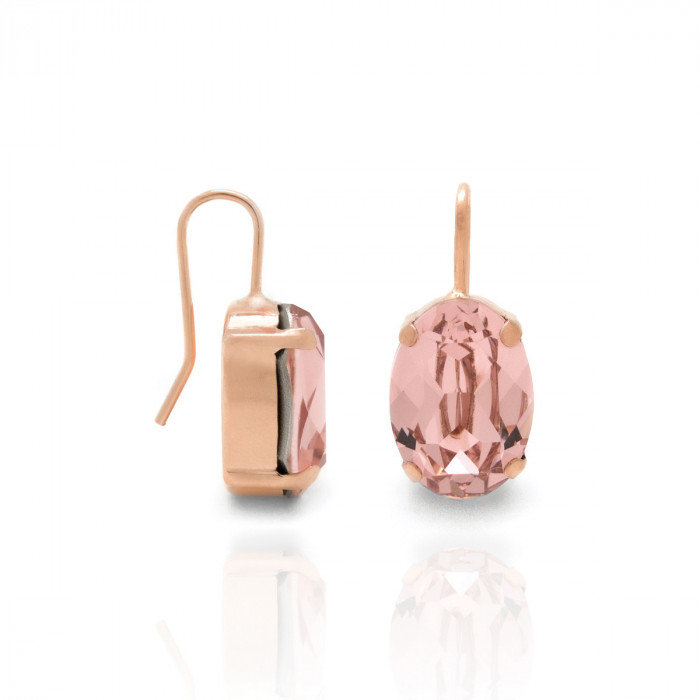 Pink Gold Earrings Celine oval M