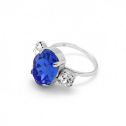 Celina ovals sapphire ring in silver