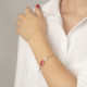 Celina oval provence lavanda cane bracelet in silver cover