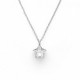 Celina star crystal necklace in silver