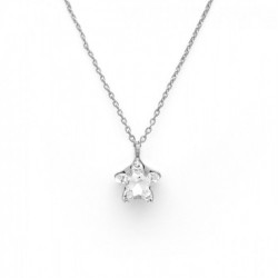 Silver Necklace Celine Star