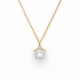 Celina star crystal necklace in gold plating