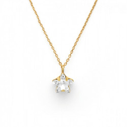 Celina star crystal necklace in gold plating
