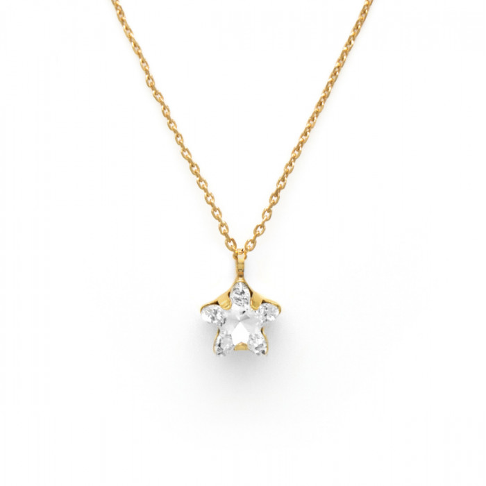 Collar estrella crystal de Celine en oro