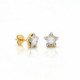 Celina star crystal earrings in gold plating