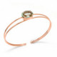 Pink Gold Cuff bracelet Celine oval