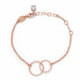Pink Gold Bracelet Minimal circle