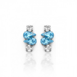 Celina tears aquamarine earrings in silver