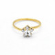 Celina star crystal ring in gold plating