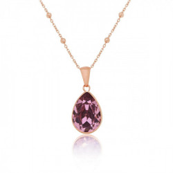 Essential antique pink antique pink necklace in rose gold plating in gold plating