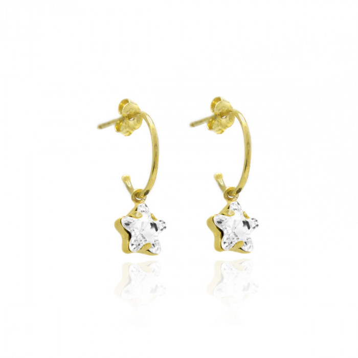 Gold Earrings Celine Earrings of ring Star