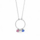 Collar redondo perla royal blue de Celine en plata image