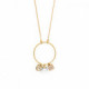 Collar redondo perla ivory cream de Celine en oro image