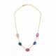 Iconic tears multicolour necklace in gold plating image