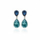 Essential light turquoise earrings in silver image