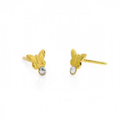 Gold Earrings Teen butterfly