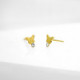 Kids butterfly crystal earrings in gold plating cover