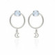 Silver Hoop earrings Selene image