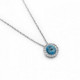 Collar redondo aquamarine de Premium en plata image