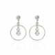Silver Celeste Earrings Crystal image