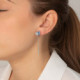 Keila denim blue chain earrings in silver cover
