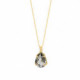 Louis tear diamond necklace in gold plating image