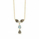 Louis diamond necklace in gold plating image