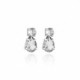 Silver Transparent Earrings Crystal image