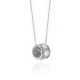 Hazel multicolour necklace in silver image