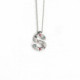 Letter S multicolour necklace in silver image
