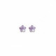 Pendientes flor violet de Little flowers en plata image